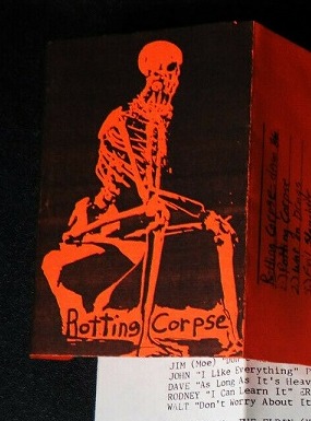 Demo I 1986 cover art, skeleton design