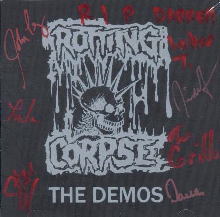The Demos cover art, signed 2005 reunion compilation